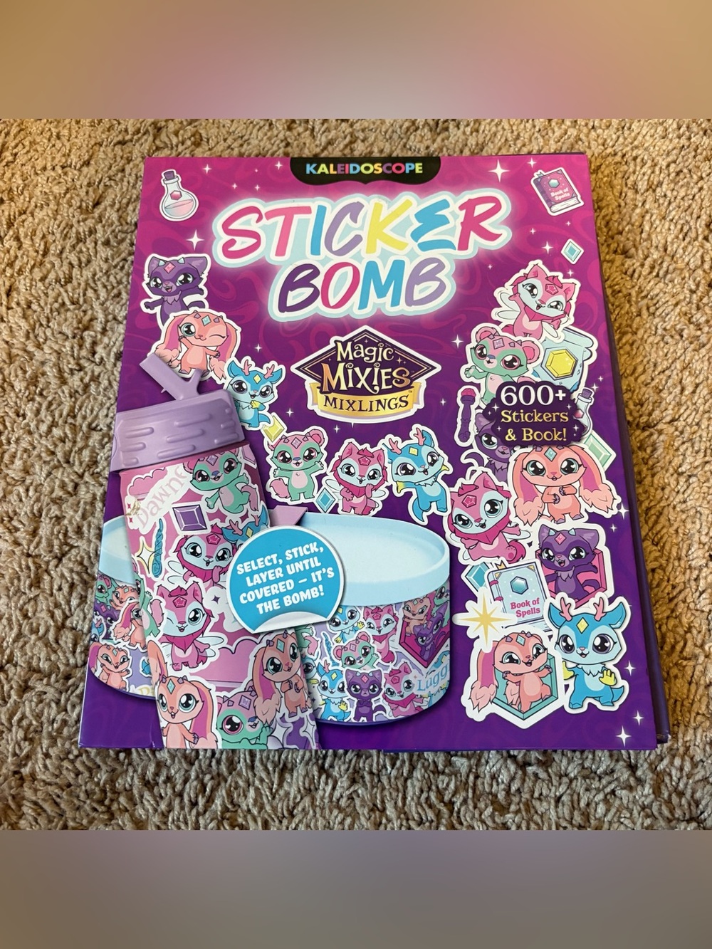 Kaleidoscope Sticker Bomb Magic Mixies Pink & Purple Sticker Kit